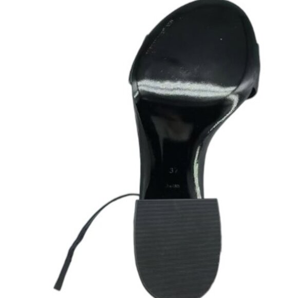 Alexander Wang Abby black leather block heel sandals size 6.5 - Picture 3 of 11